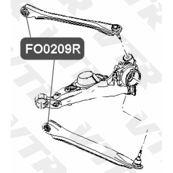 Сайлентблок рычага задней подвески VTR FO0209R-1