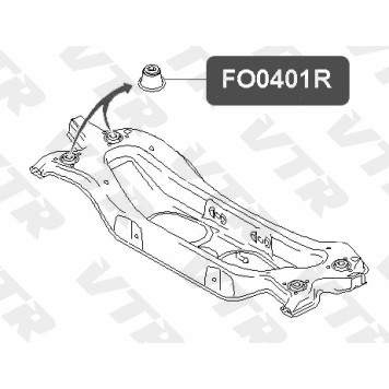 Сайлентблок балки задней подвески VTR FO0401R-1