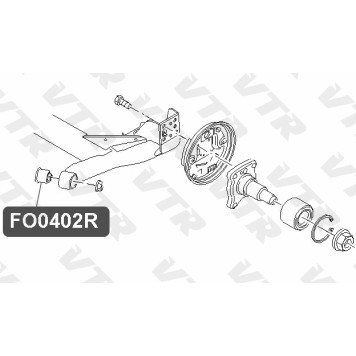 Сайлентблок балки задней подвески VTR FO0402R-1