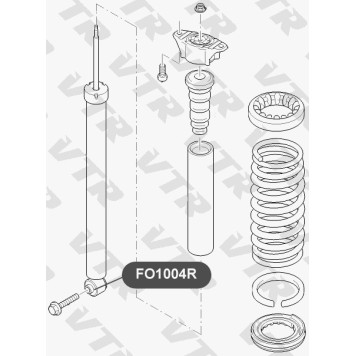 Втулка амортизатора задней подвески VTR FO1004R-1