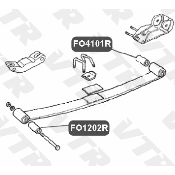 Втулка рессоры задней подвески, передняя VTR FO1202R-1