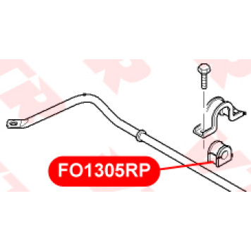 Втулка полиуретановая стабилизатора подвески VTR FO1305RP-1