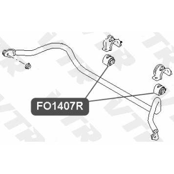 Втулка стабилизатора передней подвески VTR FO1407R-1