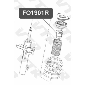 Отбойник стойки амортизатора передней подвески VTR FO1901R-1