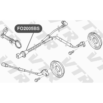 Датчик АБС задней подвески, двусторонний VTR FO2005BS-1