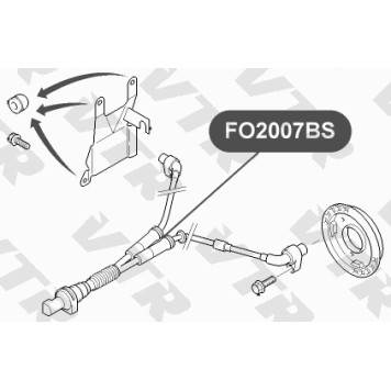 Датчик АБС задней подвески, двусторонний VTR FO2007BS-1