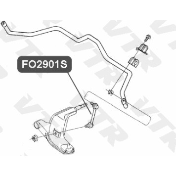 Тяга стабилизатора передней подвески, правая VTR FO2901S-1