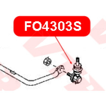 Тяга стабилизатора задней подвески VTR FO4303S-1