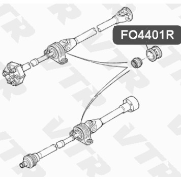 Опора подвесного подшипника карданного вала VTR FO4401R-2