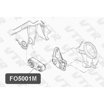Подушка АКПП VTR FO5001M-1
