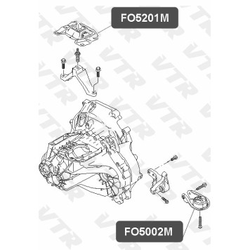 Подушка двигателя, задняя VTR FO5002M-2
