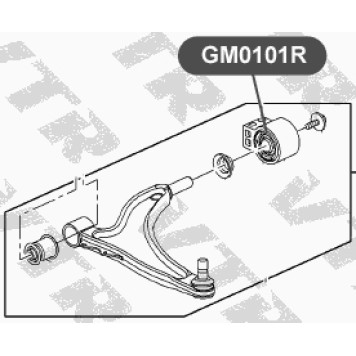 Сайлентблок рычага передней подвески, задний (без кронштейна) VTR GM0101R-1