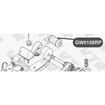 Сайлентблок полиуретановый нижнего рычага передней подвески VTR GW0108RP-1