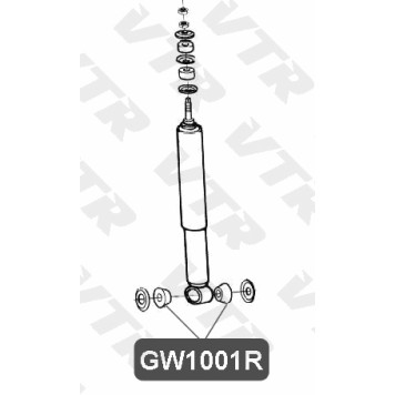 Втулка амортизатора задней подвески VTR GW1001R-1