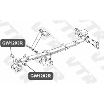 Втулка рессоры VTR GW1202R-1