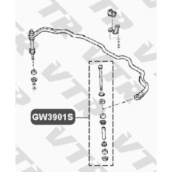 Тяга стабилизатора передней подвески VTR GW3901S-1
