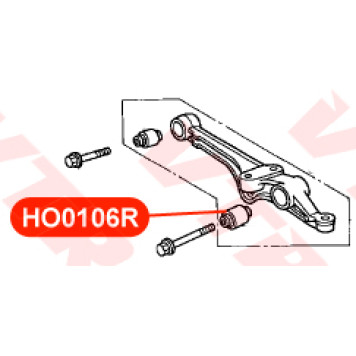 Сайлентблок нижнего рычага передней подвески, наружный VTR HO0106R-1