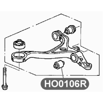 Сайлентблок нижнего рычага передней подвески, наружный VTR HO0106R-2