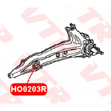 Сайлентблок нижнего продольного рычага задней подвески VTR HO0203R-1