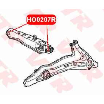Сайлентблок нижнего поперечного рычага задней подвески <b>VTR HO0207R</b>-1