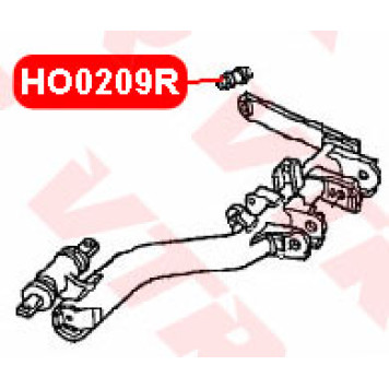 Сайлентблок нижнего рычага задней подвески, задний, внутренний VTR HO0209R-1