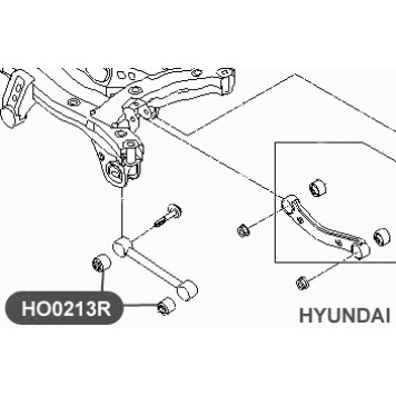 Сайлентблок поперечного рычага задней подвески VTR HO0213R-2