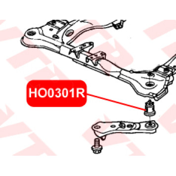 Сайлентблок подрамника передней подвески VTR HO0301R-1