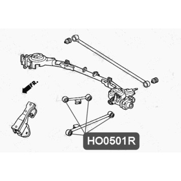 Сайлентблок полиуретановый продольной тяги VTR HO0501RP-1