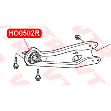 Сайлентблок продольного рычага задней подвески VTR HO0502R-1