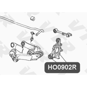Сайлентблок цапфы задней подвески, нижний VTR HO0902R-1
