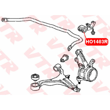 Втулка стабилизатора передней подвески, внутренняя VTR HO1403R-1