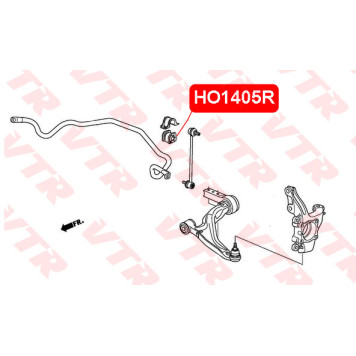 Втулка стабилизатора передней подвески VTR HO1405R-1