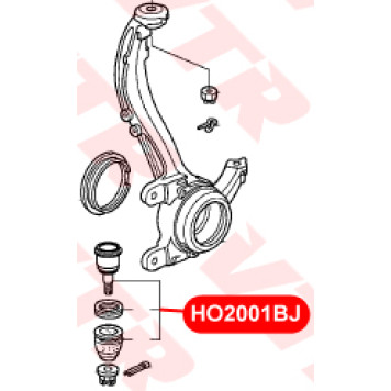 Опора шаровая нижнего рычага передней подвески VTR HO2001BJ-1