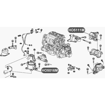 Подушка двигателя, передняя, гидравлическая VTR HO5016M-1