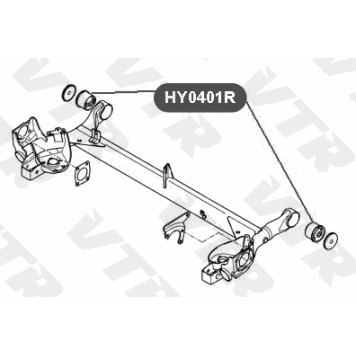 Сайлентблок балки задней подвески VTR HY0401R-1