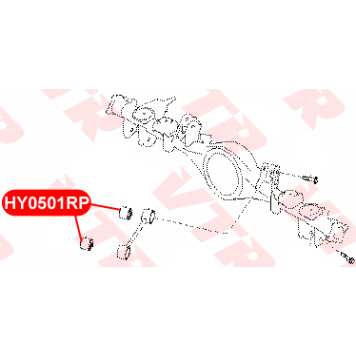 Сайлентблок полиуретановый продольного рычага задней подвески VTR HY0501RP-1
