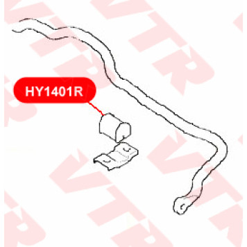 Втулка стабилизатора передней подвески, внутренняя VTR HY1401R-1