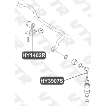 Втулка стабилизатора передней подвески VTR HY1402R-1