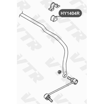 Втулка стабилизатора передней подвески VTR HY1404R-1