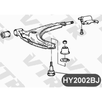 Опора шаровая нижнего рычага передней подвески VTR HY2002BJ-1