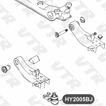 Опора шаровая нижнего рычага передней подвески VTR HY2005BJ-1