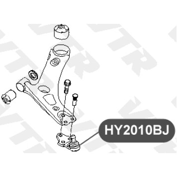 Опора шаровая нижнего рычага передней подвески VTR HY2010BJ-1