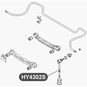 Тяга стабилизатора задней подвески VTR HY4302S-1
