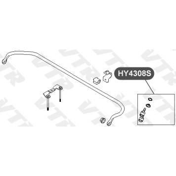 Тяга стабилизатора задней подвески VTR HY4308S-1