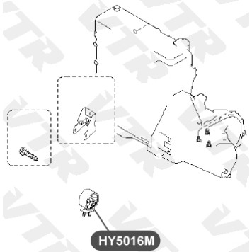 Подушка двигателя, передняя VTR HY5016M-1