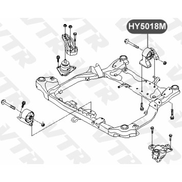Подушка двигателя VTR HY5018M-1