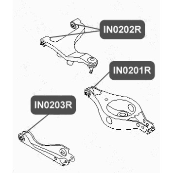 Сайлентблок рычага задней подвески VTR IN0201R-1