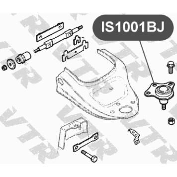 Опора шаровая верхнего рычага передней подвески VTR IS1001BJ-1