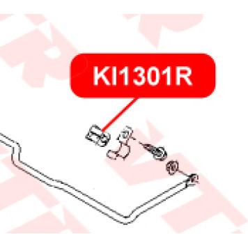 Втулка стабилизатра задней подвески VTR KI1301R-1