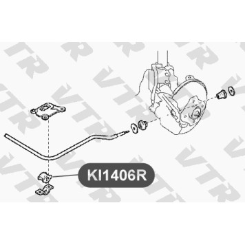 Втулка стабилизатора передней подвески VTR KI1406R-1
